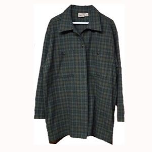 Woolrich Green Plaid Buttondown Shirt or Jacket, L